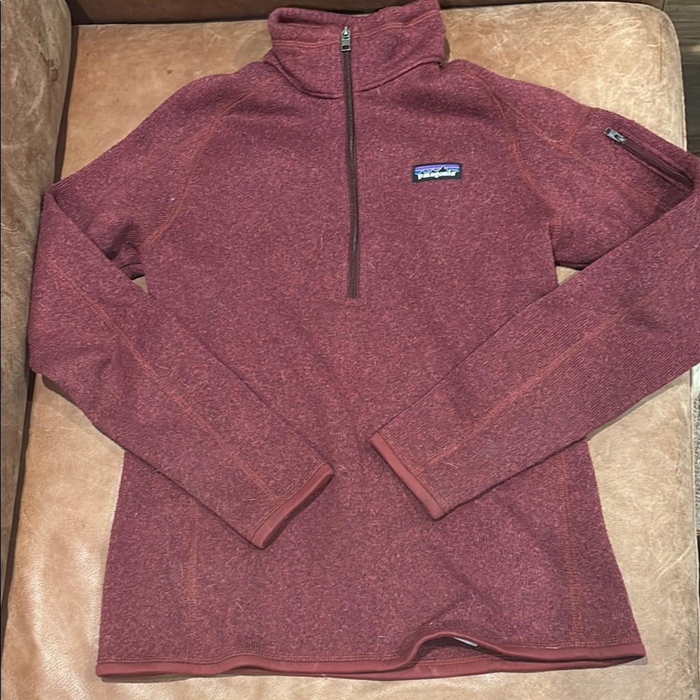 Patagonia Burgundy Fleece Pullover